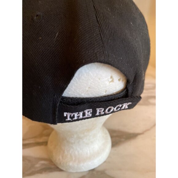 Alcatraz "The Rock" Embroidered Black Baseball Cap Lanza USA Adjustable Back - Picture 3 of 7